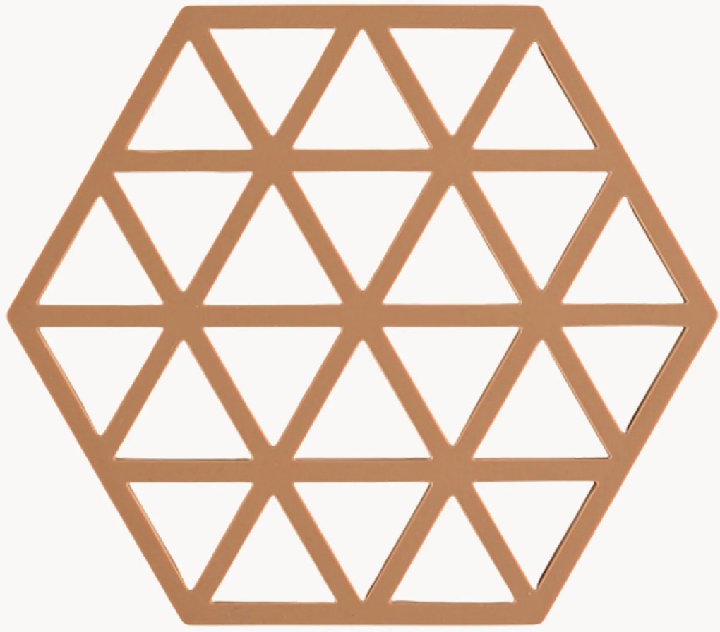 Silikónové podložky pod poháre Triangles, 6 ks