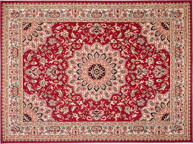 TA Koberec F740A ČERVENÝ ATLAS PP Rozmer: 200x200 cm