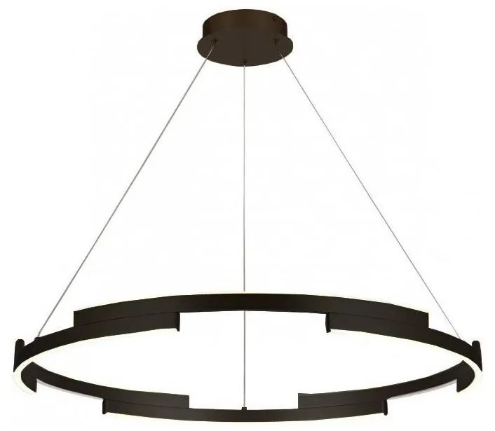 Redo 01-3176 - LED Stmievateľný luster na lanku CASTLE LED/45W/230V čierna