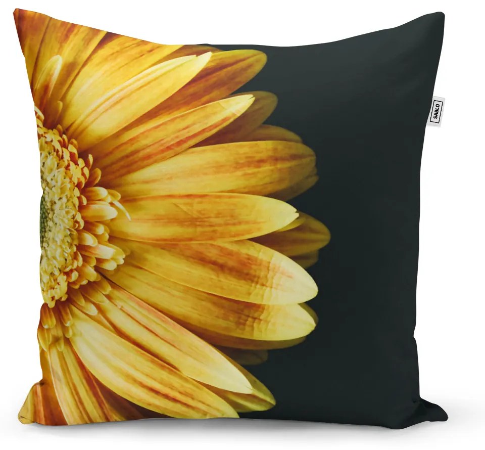 Sablio Vankúš Žltá gerbera - 60x60 cm