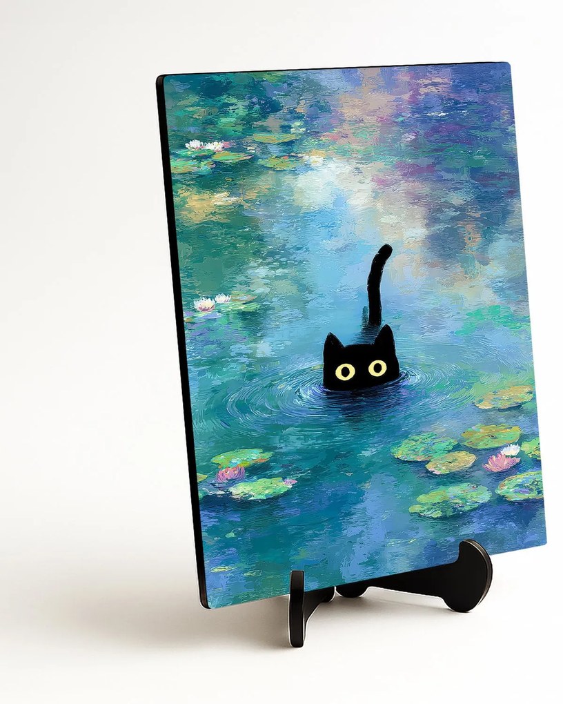 DUBLEZ | Moderný impresionistický obraz - Mačka