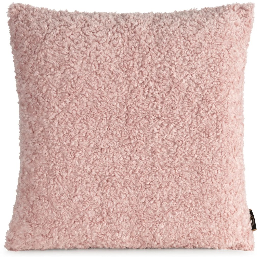 DEKORAČNÁ OBLIEČKA NA VANKÚŠ BUKLA 50X50 CM PUDROVÁ