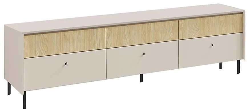 TV Stolík Malta MA8 3S béžová/dub