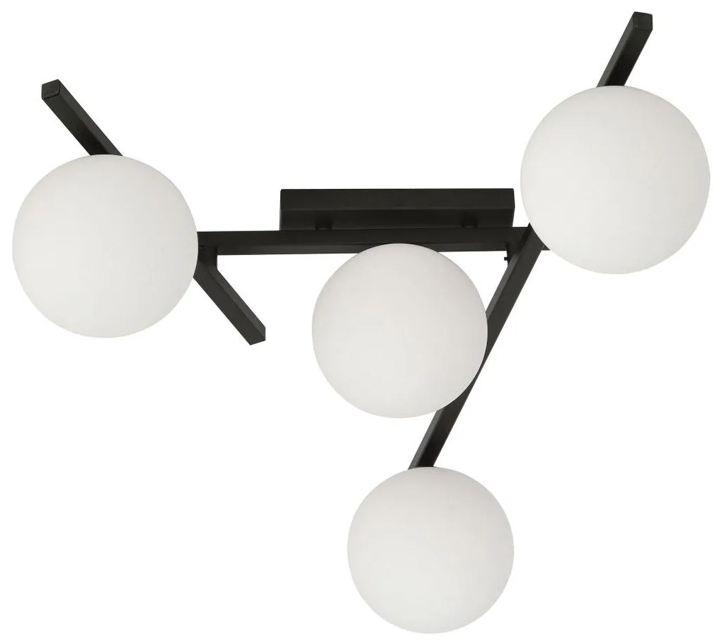 Stropné svietidlo SMART 4xE14/10W/230V čierna/biela