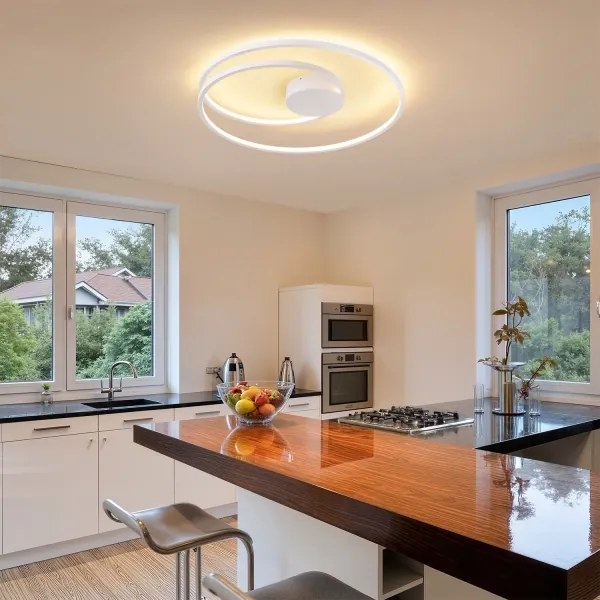 Brilagi- LED stmievateľné stropné svietidlo TWISTER LED/75W/230V pr. 70 cm biela + DO