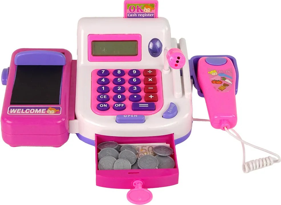 LEAN Toys Pokladňa s príslušenstvom kalkulačky