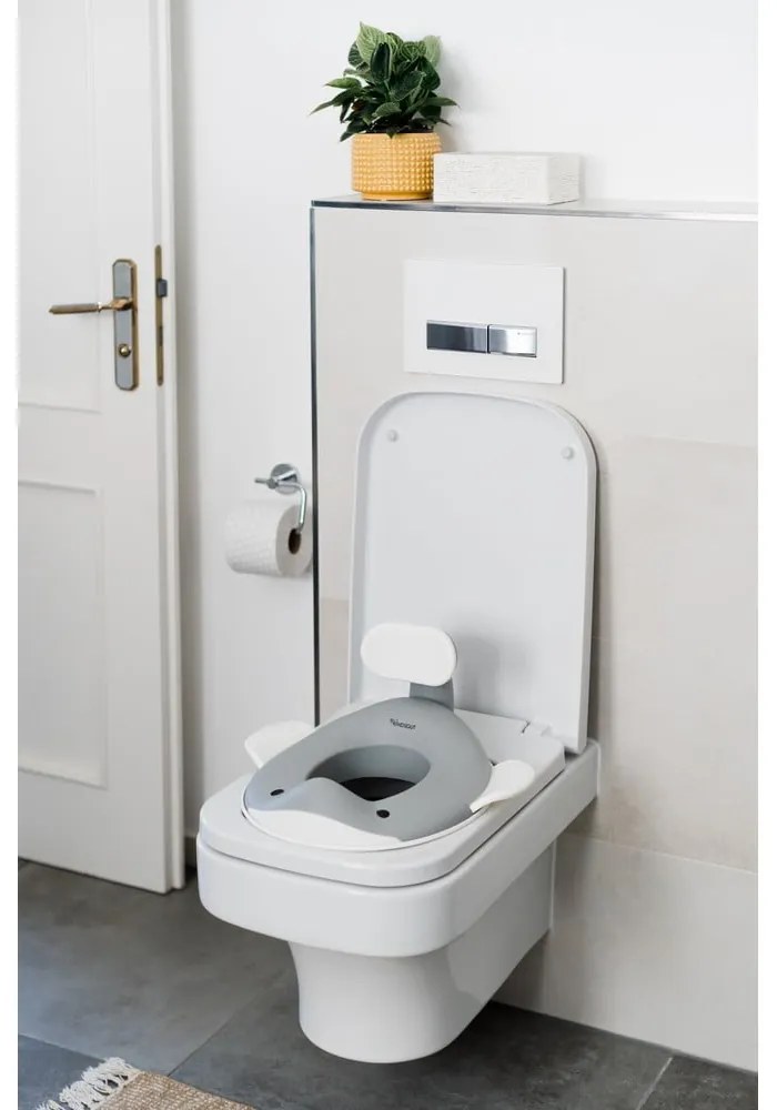 Tmavosivé detské WC sedadlo Dark grey – Kindsgut
