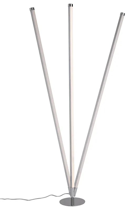 Sada 2 moderných stojacích lámp LED chróm - Line-up