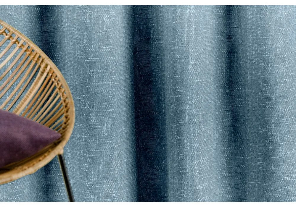 Modrý záves 140x245 cm Riva – Mendola Fabrics