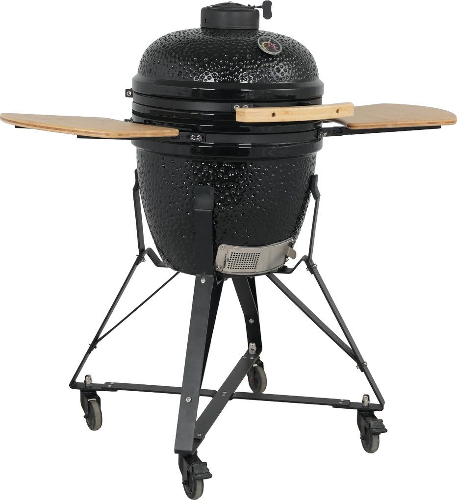 Keramický Kamado BBQ gril BestBerg BBGK-46B / Ø 38,3 cm / čierna