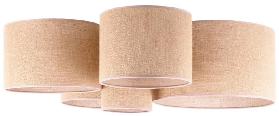 Duolla - Stropné svietidlo ROLLER PENTO 5xE27/60W/230V béžová