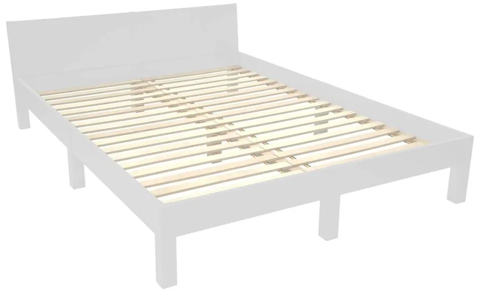 Svetlosivá dvojlôžková posteľ z bukového dreva s roštom 140x200 cm Dabi – Ragaba