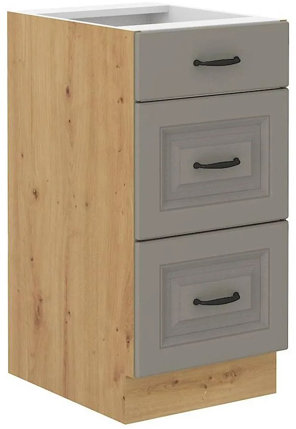 Kuchynská skrinka Stilo claygrey/artisan 40D 3S BB