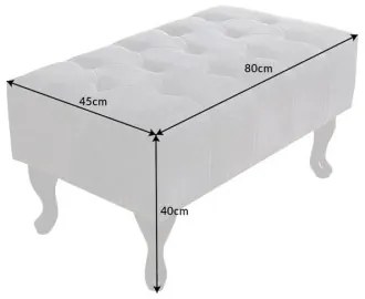 Taburetka 37474 Chesterfield Antik šedá  - Komfort-nábytok
