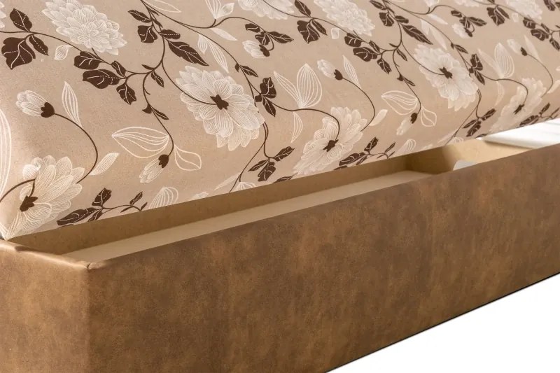 váľanda Tony, 200x90, hnedá vzor (A9/A76, doska/Perseus)