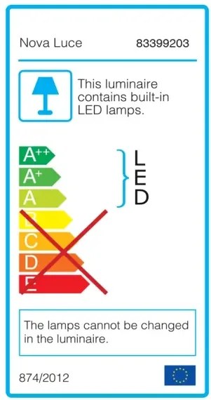 LED stropné svietidlo Quentin 40 Číra