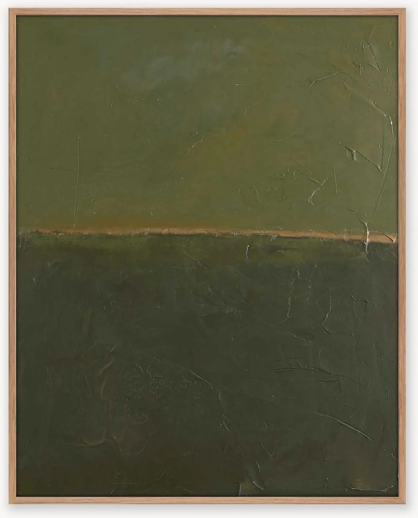 Ručne maľovaný obraz na plátne Edge Green