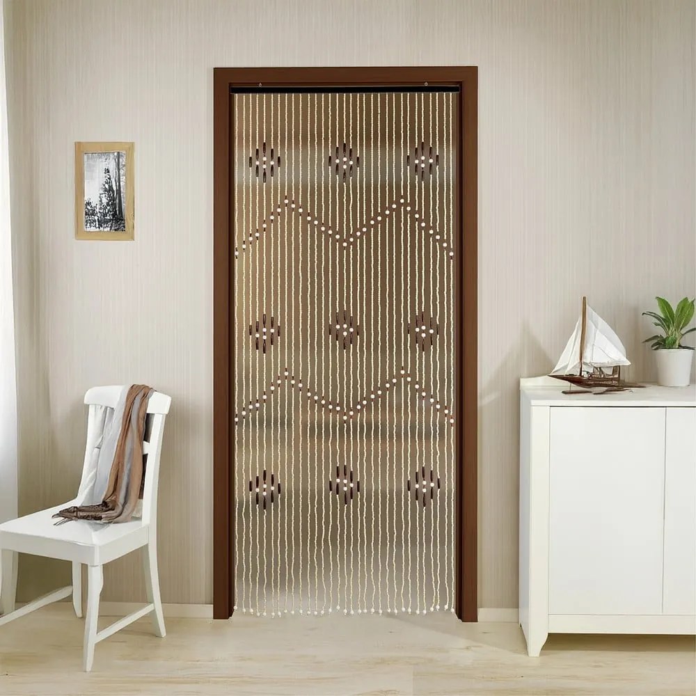 Bambusový záves do dverí v prírodnej farbe 90x200 cm – Maximex