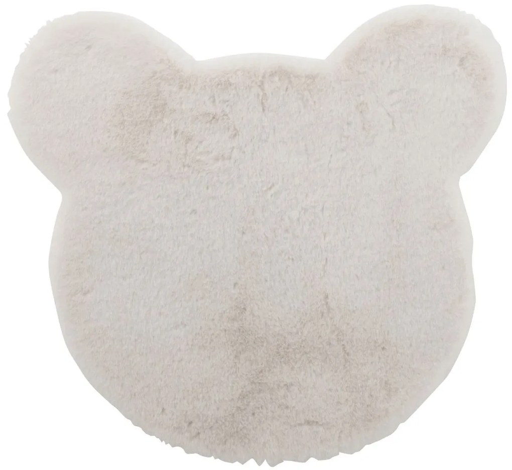 Krémový koberček hlava medvedíka v darčekovej krabičke - 57*1,5*62cm