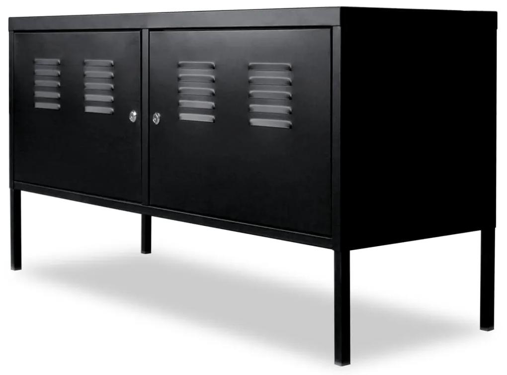 TV stolík, 118x40x60 cm, čierny 244721
