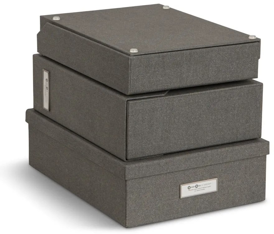 Kartónové organizéry na dokumenty v súprave 5 ks Holger – Bigso Box of Sweden