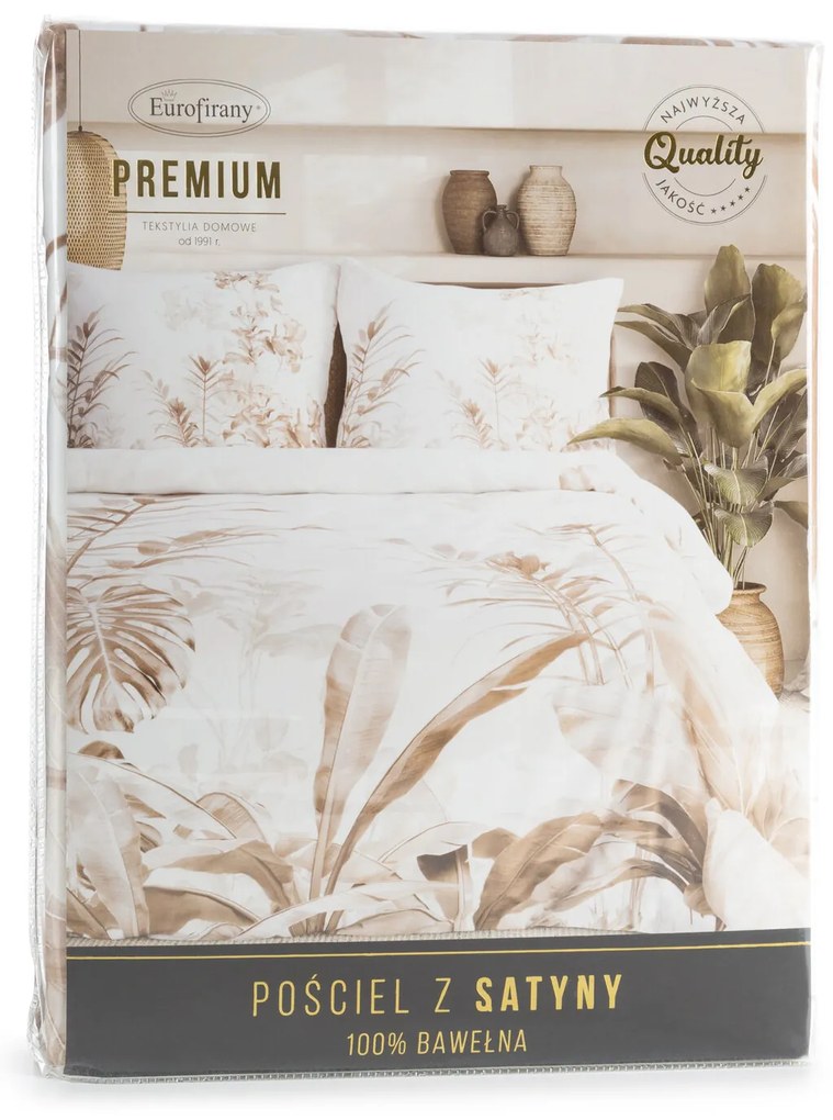 SATÉNOVÉ OBLIEČKY PREMIUM25 200X220 CM, 2 KS 70X80 CMLISTY