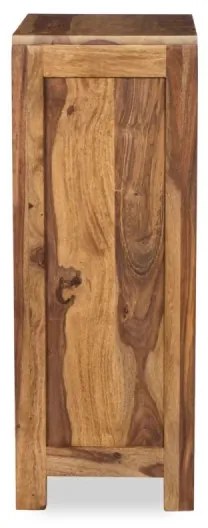 furniture-nabytek.cz - Masívna kúpeľňová skrinka pod umývadlo Leeston z palisandru, lakovaná, hnedá – 42×30×80 cm