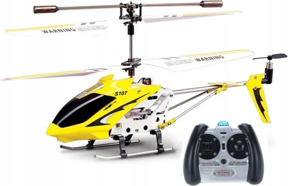 LEAN Toys Diaľkovo ovládaná RC helikoptéra s gyroskopom Syma S107G Yellow