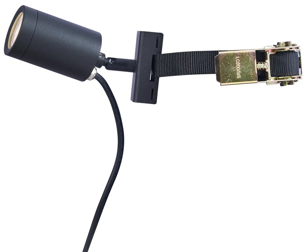 Vonkajší reflektor čierny na strom GU10 50 mm otočný a naklápací IP65 - Solo