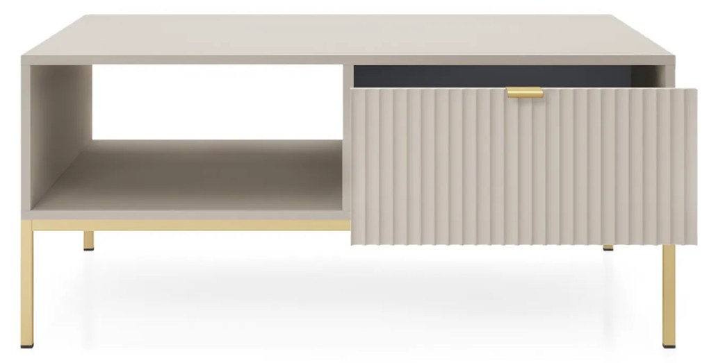 Konferenční stolek Nova 104 cm kašmír/zlatý