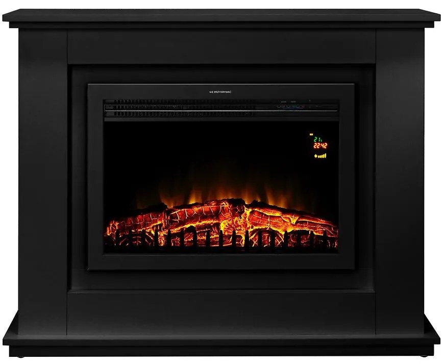 Elektrický krb voľne stojaci Cloe čierny 2000W