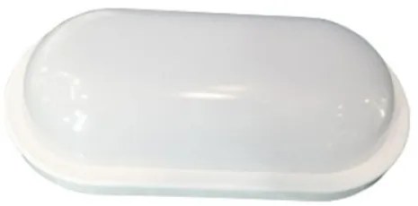 ACA Lighting LED prisadené svietidlo DORA 10W/230V/6000K/950Lm/110°/IP65/IK08, oválne biele