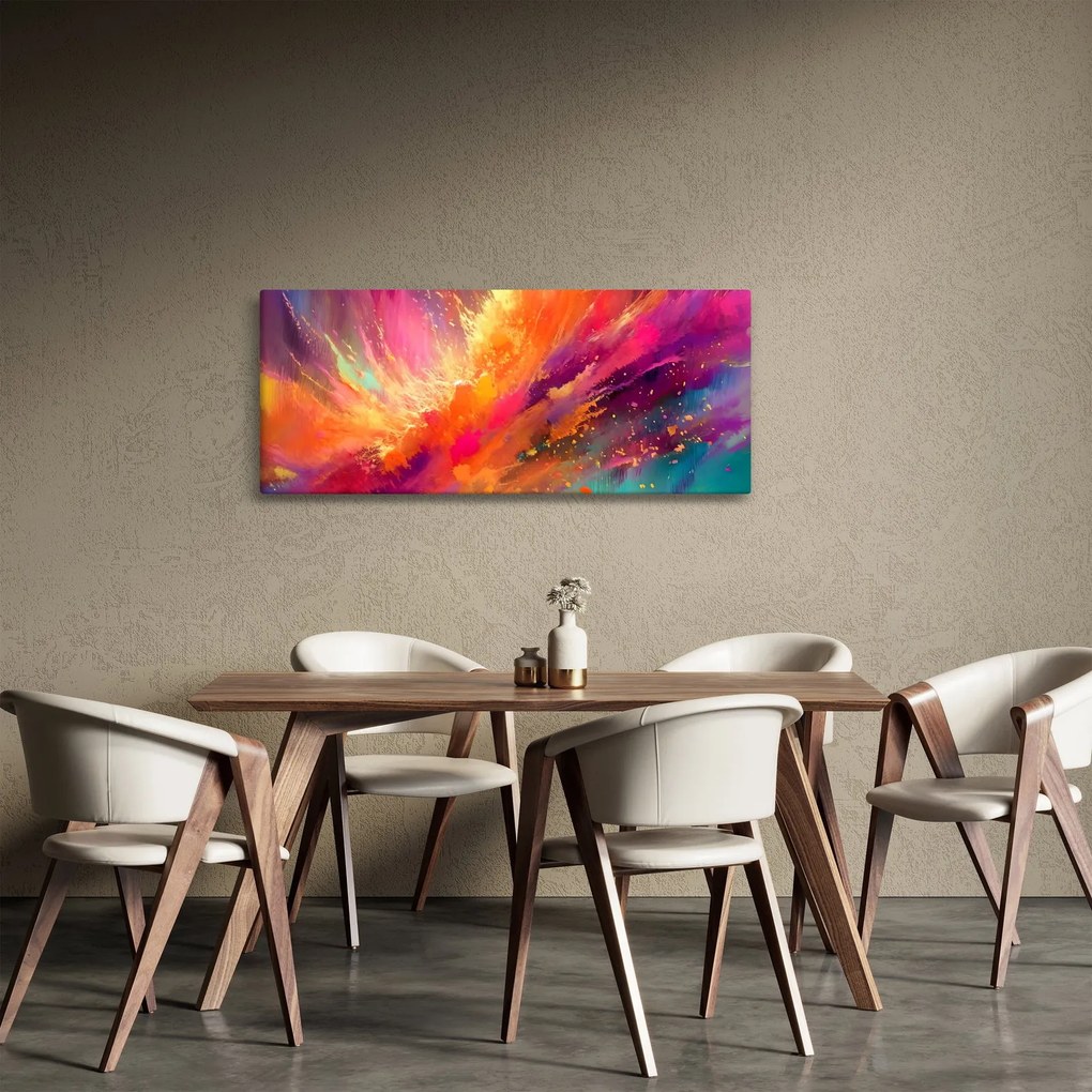 Obraz - Dynamická abstrakcia (120x50 cm)