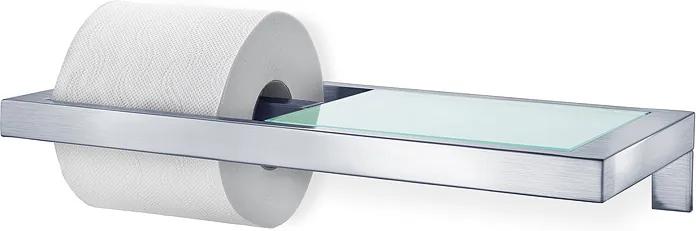 Blomus Držiak na toaletný papier matná nehrdzavejúca oceľ / sklo MENOTO