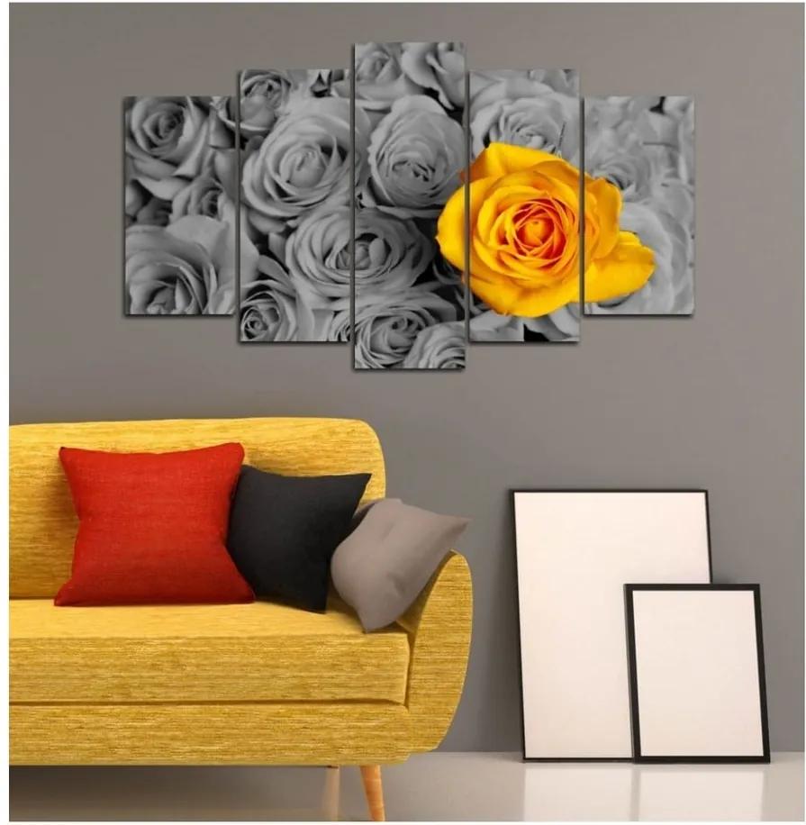 Viacdielny obraz 3D Art Gris Flower, 102 × 60 cm