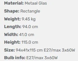 Luster do jedálne vitráž Tiffany lampa nad stôl FRUITS 3D 94*41*115