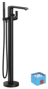 Ravak Flat vaňová batéria bez podomietkového telesa čierna X070441