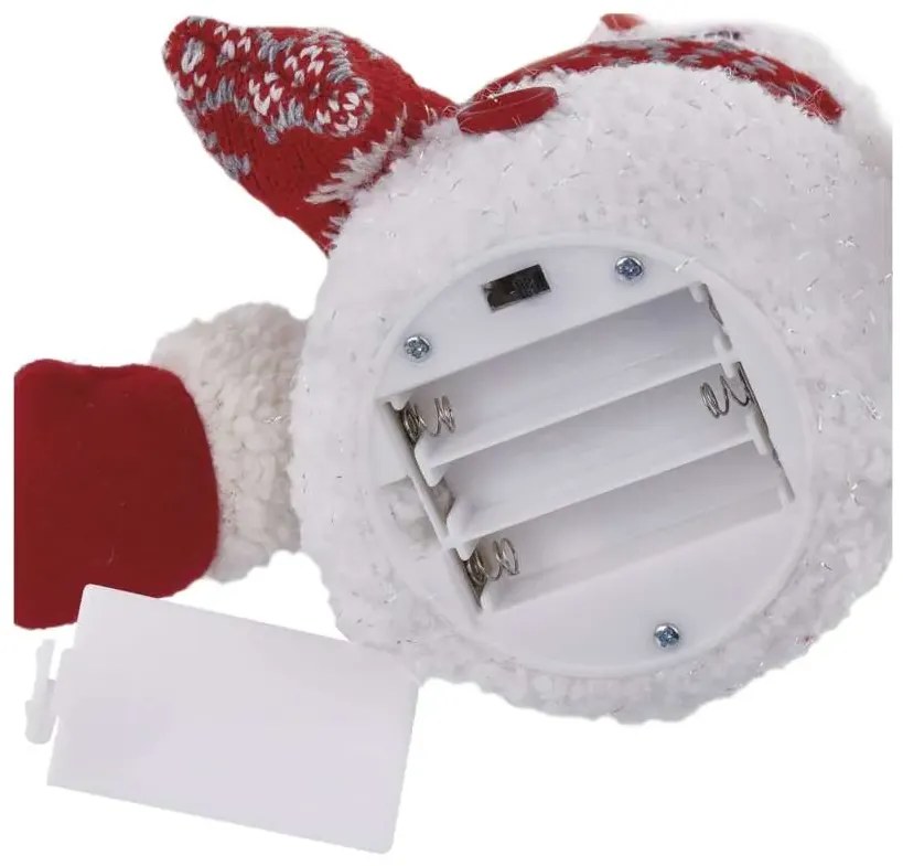 Emos LED vianočný snehuliak svietiaci, 25cm, 3xAAA, vnútorná, teplá biela DCFW04