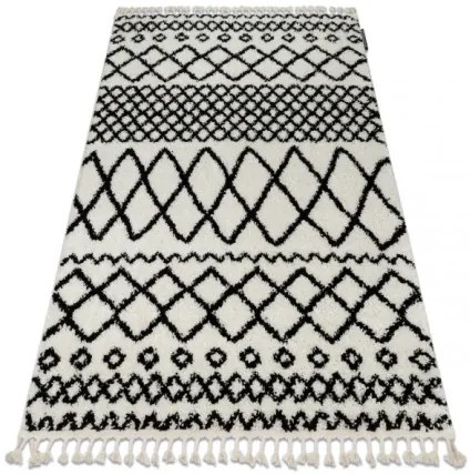 Koberec BERBER SAFI N9040 biely / čierny Fredzle berber marokánsky