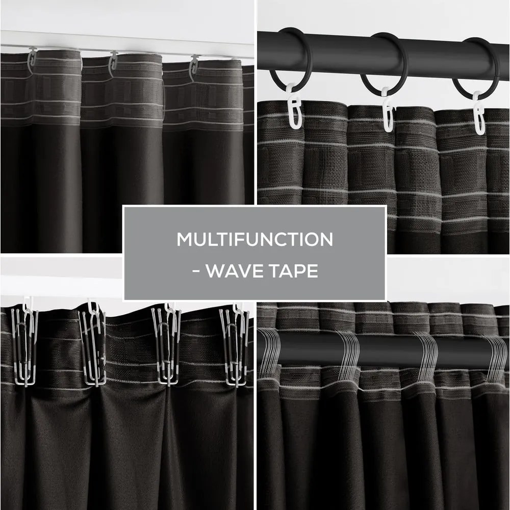 Čierny zamatový dimout záves 140x270 cm – Restilo