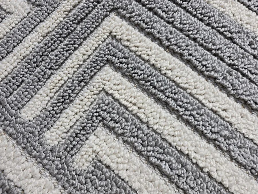 DC Koberec Milano 011 sivá krémová Rozmer: 80×200 cm