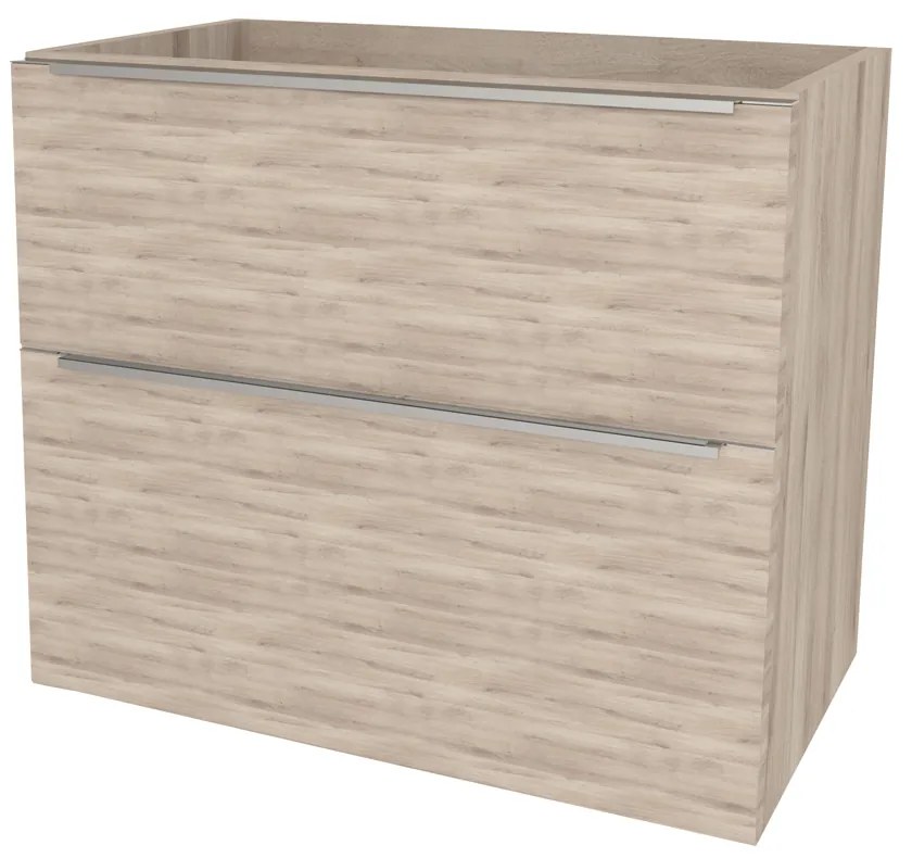 Mereo, Mereo Mailo, kúpeľňová skrinka 81 cm, chróm madlo, Multidecor, Dub Kronberg svetlý, MER-CN591SDKRS