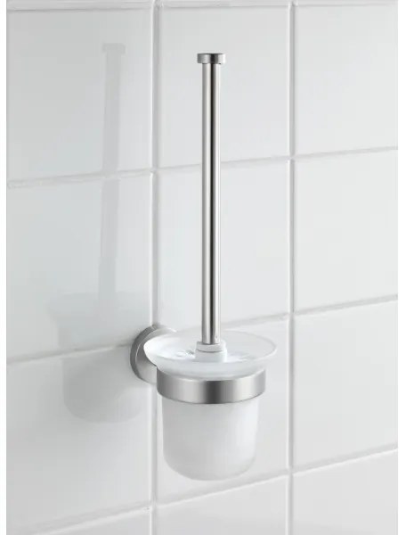 WENKO 19614100 - WC kefa BOSIO MATT 10x14 cm nerezová/strieborná/saténová