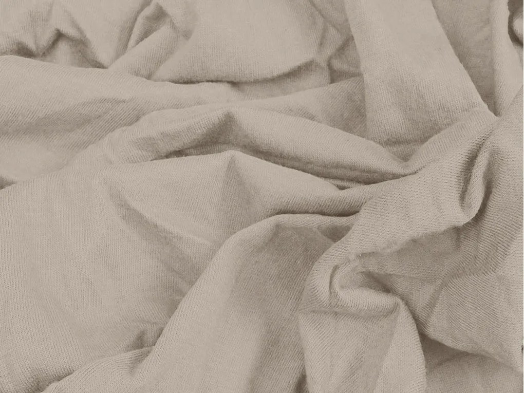Jersey plachta cappuccino 90 x 200 cm