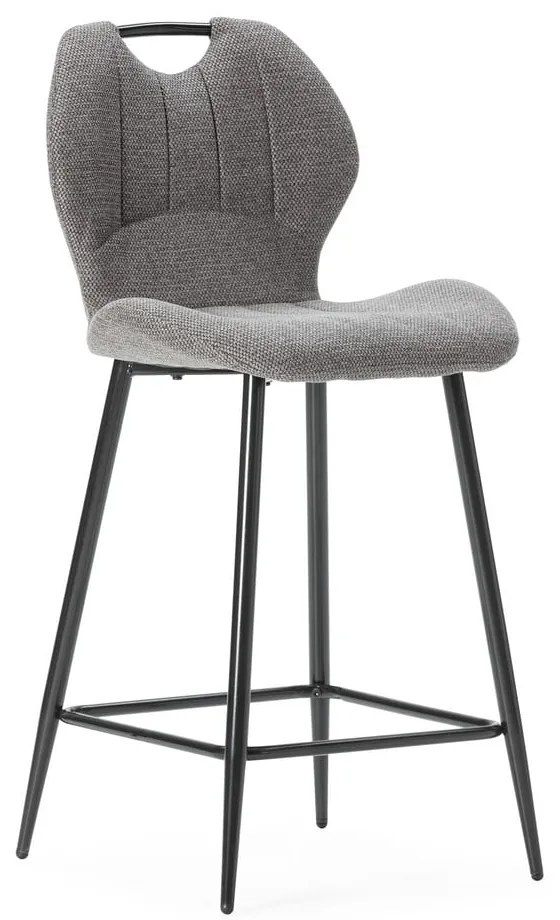 Sivé barové stoličky v súprave 2 ks (výška sedadla 65 cm) Muli – Marckeric