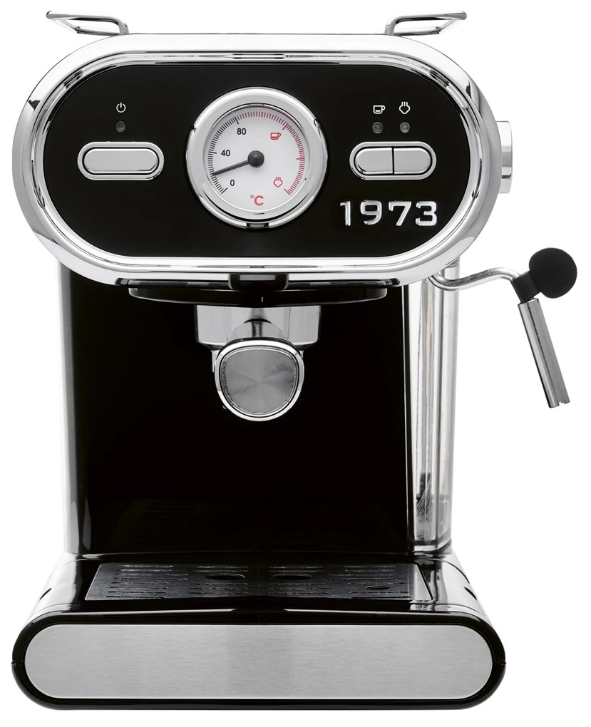 Silvercrest®  Kávovar Chrom Retro 1973 Semc 1100 A1/Soemc 1100 A1, čierny  (100393105)