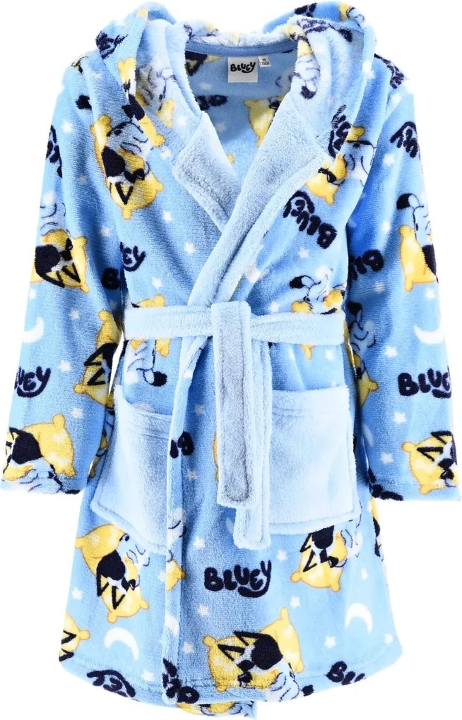 Detský fleece župan s kapucňou Bluey, EU 104