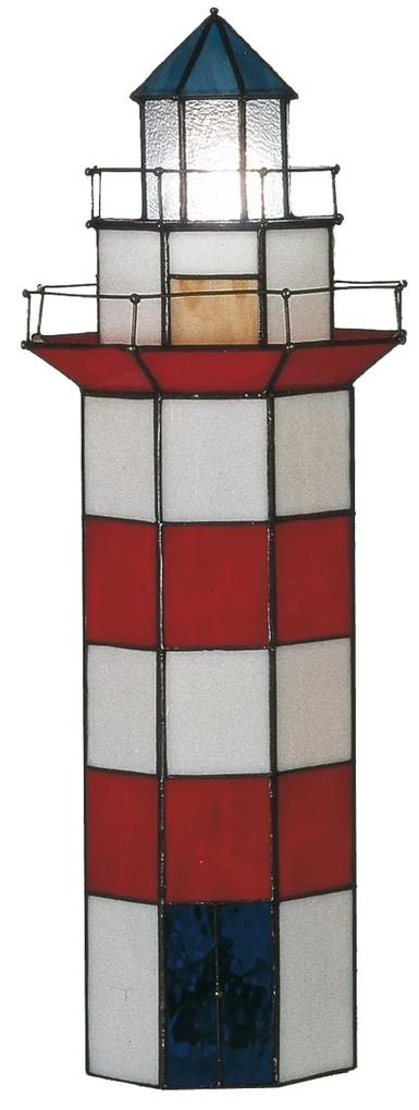 Lampa Tiffany Maják - 21 * 56 cm 2x E14 / max 25W