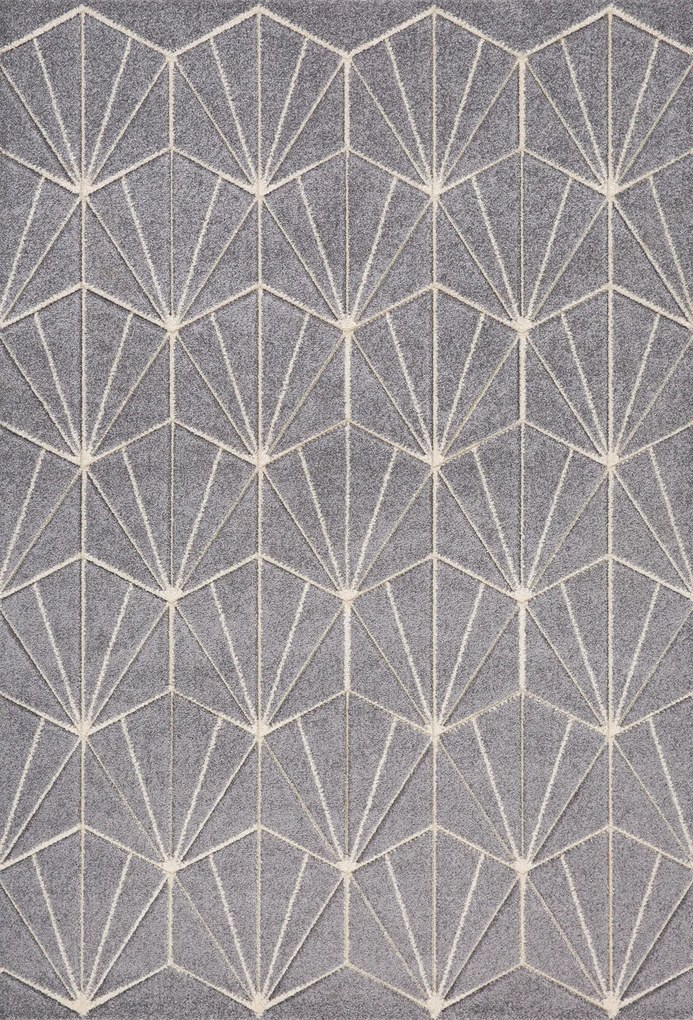 Oriental Weavers, Kusový koberec Portland 750/RT4N, 80x140, šedá, chodba / predsieň