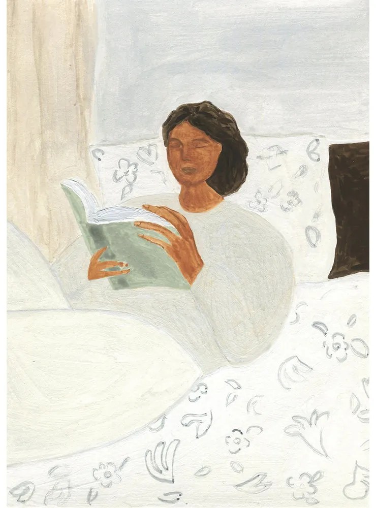 The Poster Club Plagát Morning Read by Isabelle Vandeplassche 50x70
